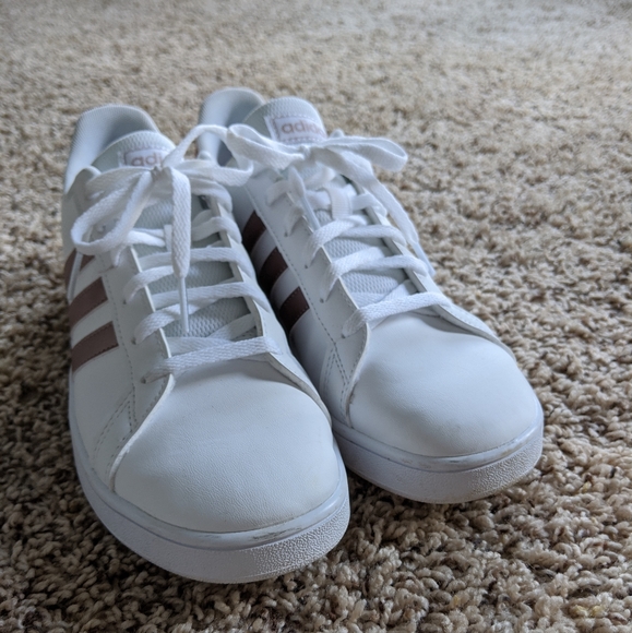 adidas grand court rose gold